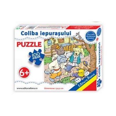 Coliba iepurasului, puzzle cu 100 piese