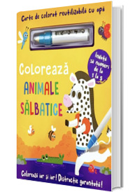 Coloreaza animale salbatice - reutilizabila cu apa