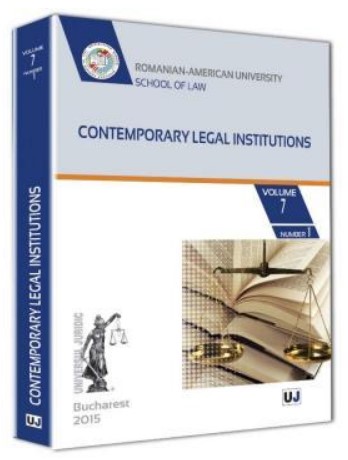 Contemporary legal institutions vol. 7 nr. 1