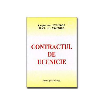 Contractul de ucenicie. Editia I