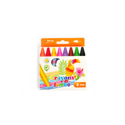 Creioane colorate cerate Jumbo Yalong, 8 buc