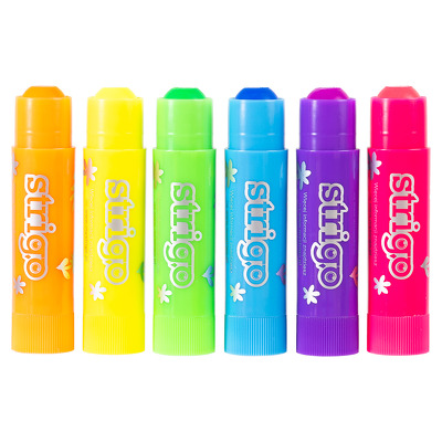 Creioane Strigo Gel Stick 6 culori 10g, neon