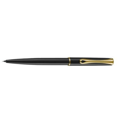 Creion mecanic 0.5mm Diplomat Traveller - black lacquer gold