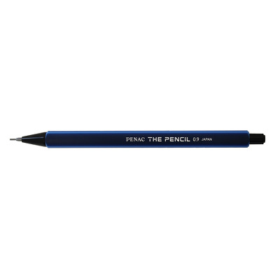 Creion mecanic Penac The Pencil, rubber grip, 0.9mm, varf plastic - corp bleumarin