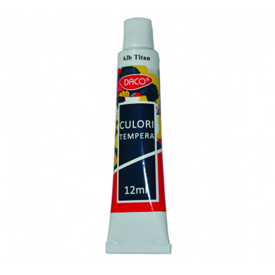 Culori tempera 12 ml, ALB, CU112W