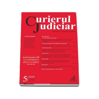 Curierul Judiciar nr. 5/2020