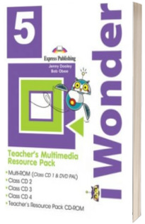 Curs de limba engleza iWonder 5 Material multimedia pentru profesori set 5 CD