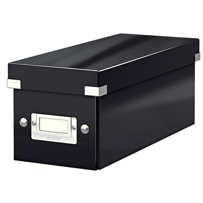 Cutie pentru 30/60 CD-uri cu carcasa Jewel/Slim, LEITZ Click & Store, carton laminat - negru