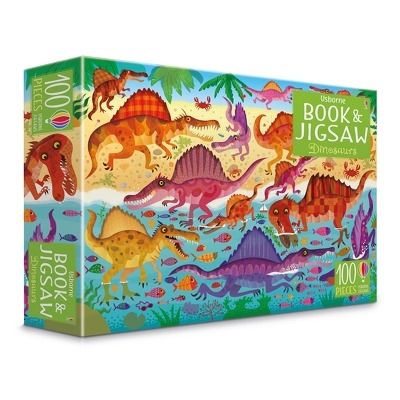 Dinosaurs puzzle book and jigsaw