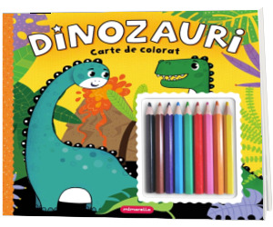 Dinozauri. Carte de colorat