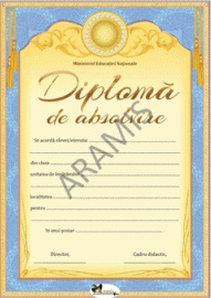 Diploma de absolvire (galben)
