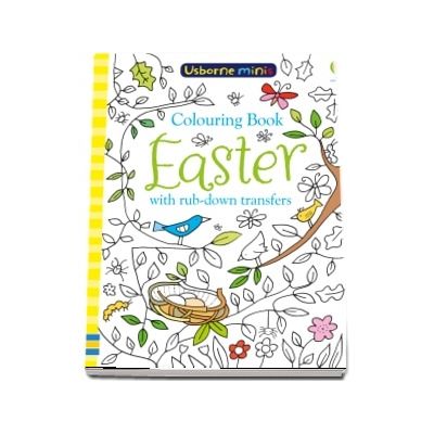 Easter colouring book with rub-down transfers