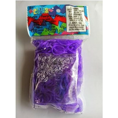 Elastice Rainbow Loom - Opac Mov-600 buc