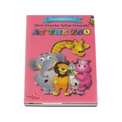 English for kids - At the zoo (Contine 16 cartonase cu imagini color)