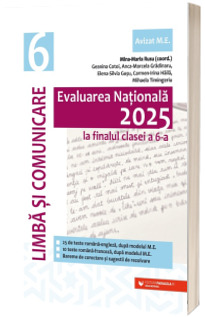 Evaluarea Nationala 2025. Clasa a VI-a. Limba si comunicare. 25 teste romana-engleza, 10 teste romana-franceza