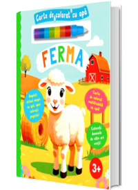 Ferma. carte de colorat cu apa