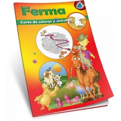 Ferma - carte de colorat si activitati