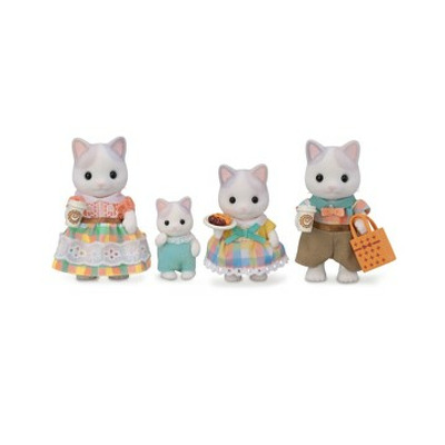 Figurine Sylvanian Families-Familia Pisicutelor Latte