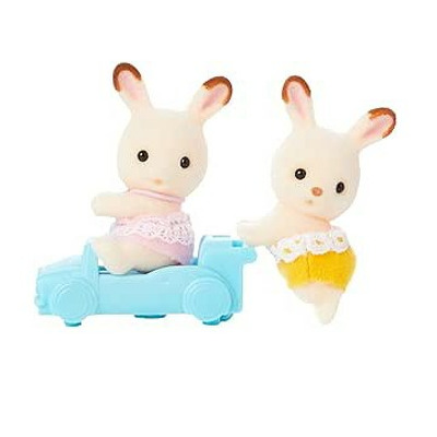 Figurine Sylvanian Families-Gemenii Iepurasi Chocolate