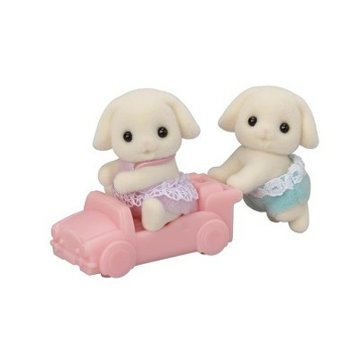 Figurine Sylvanian Families-Gemenii Iepurasi Flora