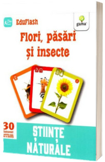 Flori, pasari si insecte - Stiinte naturale (Contine 30 flashcarduri)