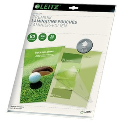 Folie laminare LEITZ UDT, la cald, A4, 80 mic, 25 buc/ set