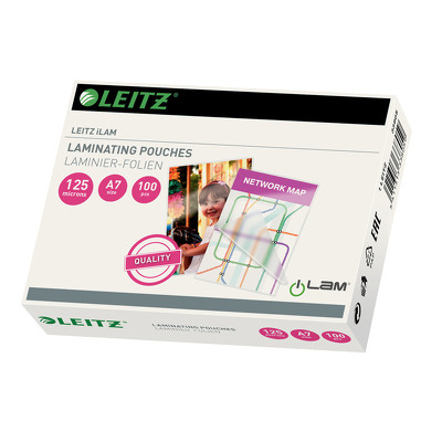 Folie pentru laminare, A7 - 125 microni 100 folii/cutie LEITZ