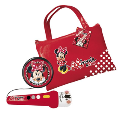 Geanta cu microfon si amplificator Minnie Mouse