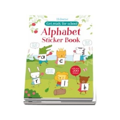 Get ready for school alphabet sticker book