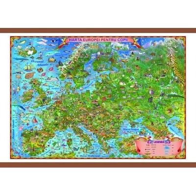 Harta Europei pentru copii 1400x1000mm