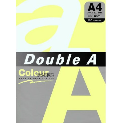 Hartie color pentru copiator A4, 80g/mp, 100coli/top, Double A - pastel cheese