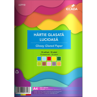 Hartie glasata lucioasa 10 file/set