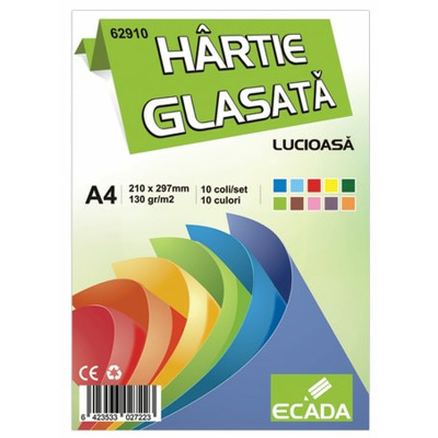 Hartie glasata lucioasa 10 file/set