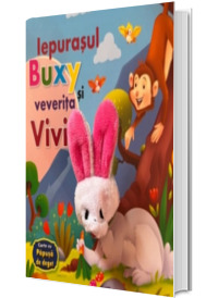 Iepurasul Buxy si veverita Vivi. Carte cu papusa de deget