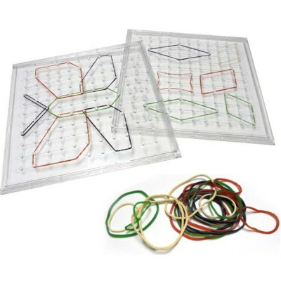 Joc creativ cu elastice - Geoboard