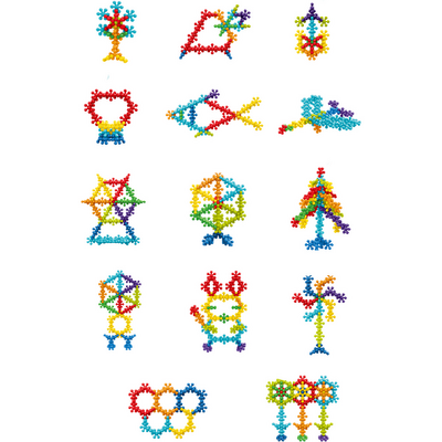 Joc de constructie STEAM - Floricele colorate (90 piese)