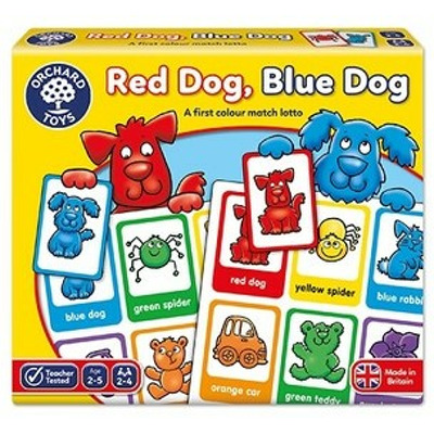 Joc educativ loto in limba engleza Catelusii RED DOG BLUE DOG