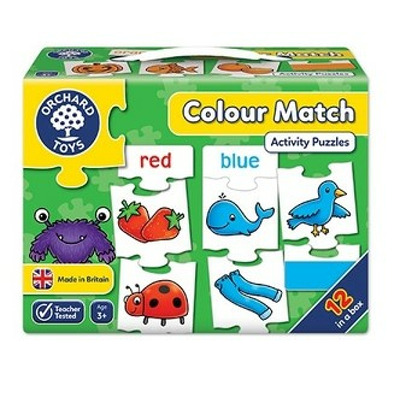 Joc educativ - puzzle in limba engleza Invata culorile prin asociere COLOUR MATCH