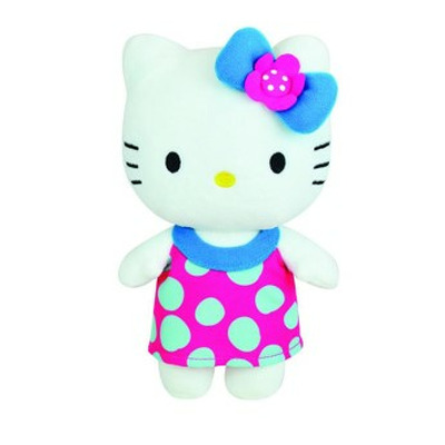 Jucarie Plus Jemini 20cm Hello Kitty Buline Albastre