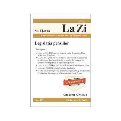 Legislatia pensiilor (Actualizat la 5.09.2012 )