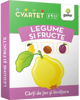 Legume si fructe - Carti de joc si invatare (Colectia Cvartet 4-6 ani)