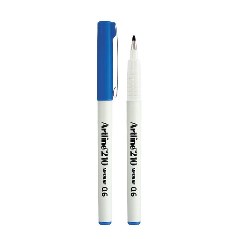 Liner Artline 210, varf fetru 0.6mm - albastru