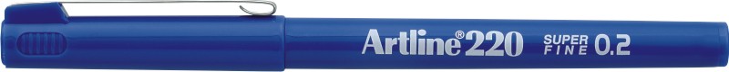 Liner Artline 220, varf fetru 0.2mm - albastru