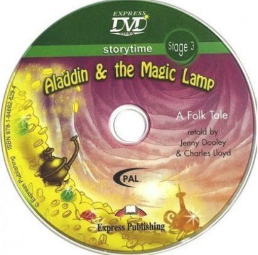 Literatura adaptata pentru copii. Aladdin and the Magic Lamp cu DVD