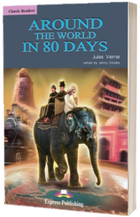 Literatura adaptata pentru copii - Around the World in 80 Days Book with Audio CD