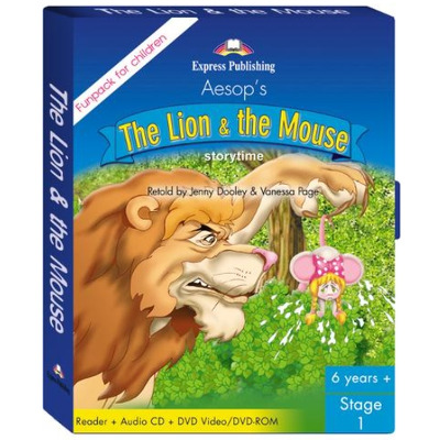 Literatura adaptata pentru copii - The Lion and the Mouse. Fun Pack