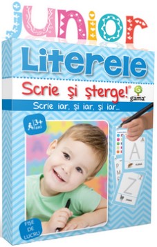 Literele. Scrie si sterge (Junior 3-5 ani)