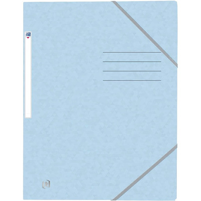 Mapa A4, carton MultiStrat 390g/mp, cu elastic, OXFORD Top File - bleu pastel