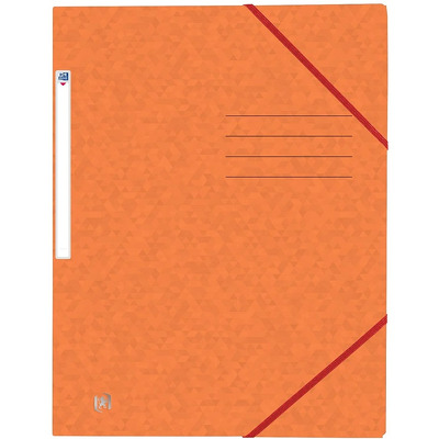 Mapa A4, carton MultiStrat 390g/mp, cu elastic, Top File - orange