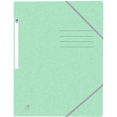 Mapa A4, carton MultiStrat 390g/mp, cu elastic, Top File - verde pastel